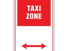 TAXI ZONE SIGN